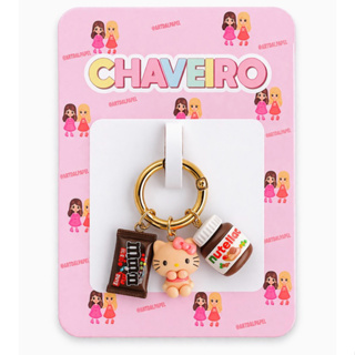 Chaveiro Mosquetão com Pingentes Fofos – Aesthetic Cereja e Ursinho em Oferta na Shopee