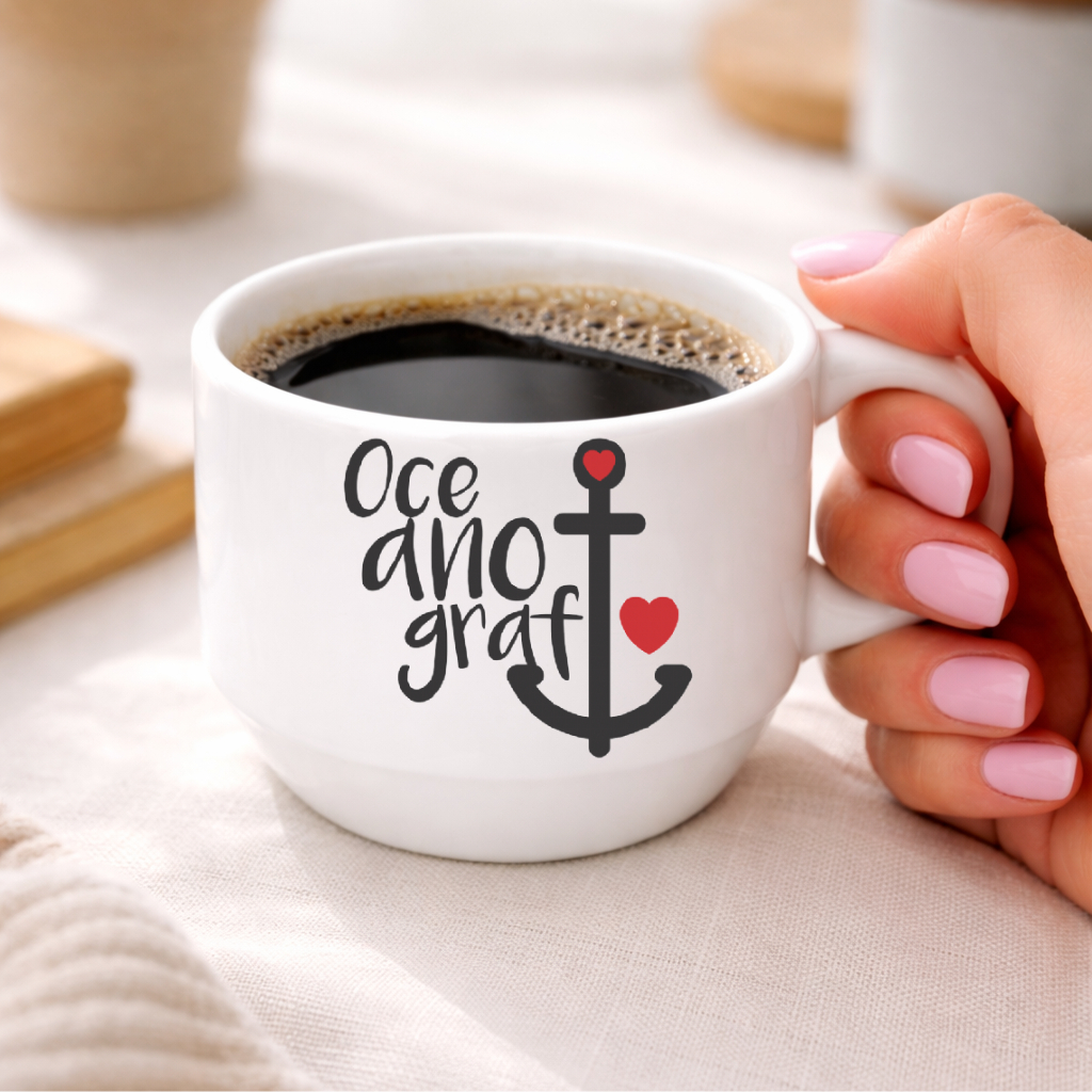 Xícara Personalizada Profissão de Oceanografia | Presente Criativo | Xícara Exclusiva l Vários Modelos l Porcelana