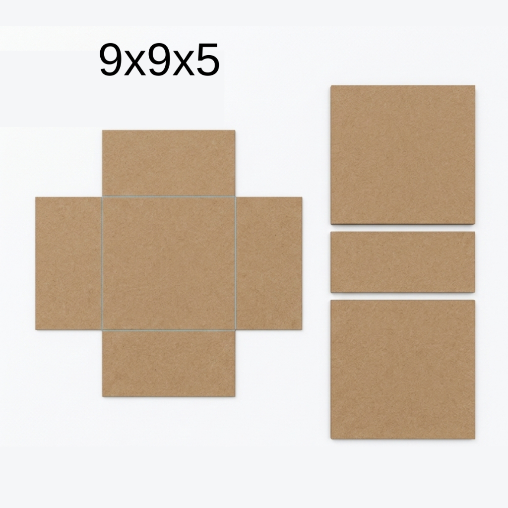 Kit Caixa Tampa de Livro 9x9x5 cm Holler Pronto para montagem Cartonada Bem Casado Alice Papel Parana
