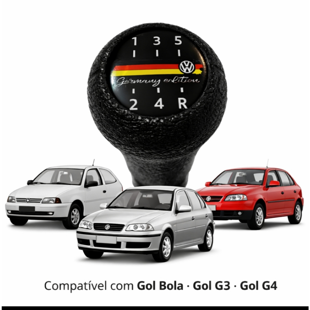 Manopla Bola Cambio Volkswagen Germany Edition Gol Santana G2 G3 G4