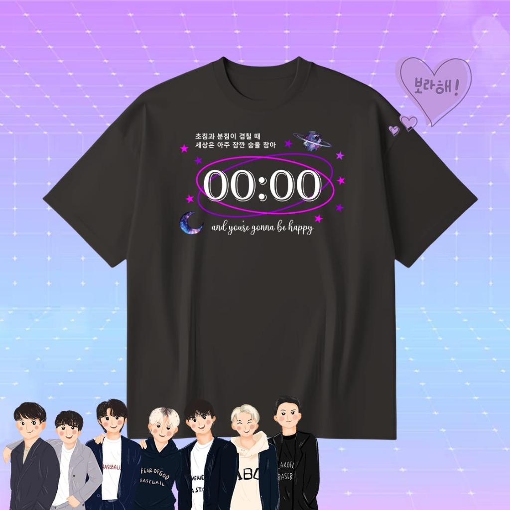 Camiseta Zero o" Clock - BTS UNISSEX TODOS TAMANHOS