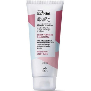 Creme Desodorante Nutritivo Corporal Tododia Amora Vermelha e Jabuticaba - 200 ml