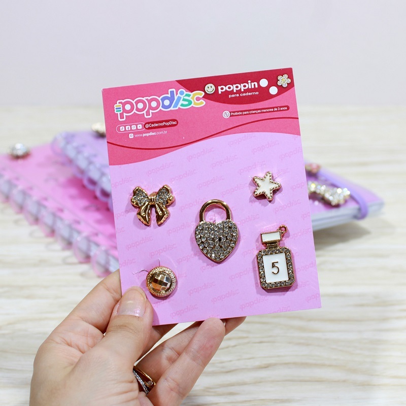 Pin para Caderno, Mochila, Crocs Pop Pin Pop DIsc (Envio sortido)