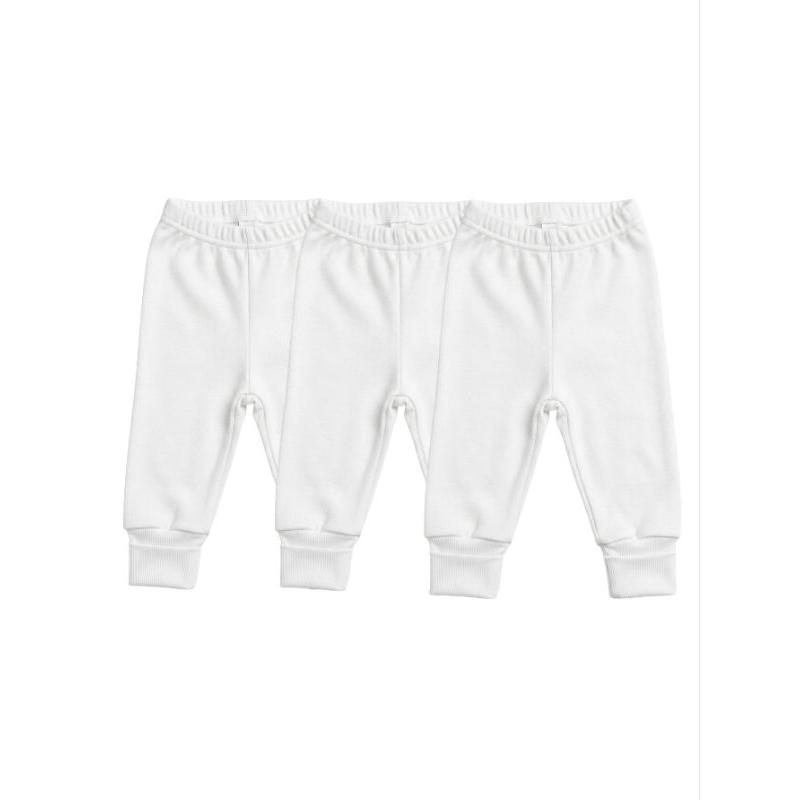 Mijão culote vira pé branco - kit 3/kit 5/ kit 10 suedine 100% algodão PP ao GG
