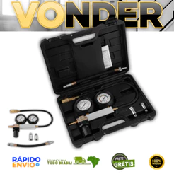 Kit Detector de Vazamento de Cilindro VONDER Com Maleta Teste de Compressão Automotivo Oferta