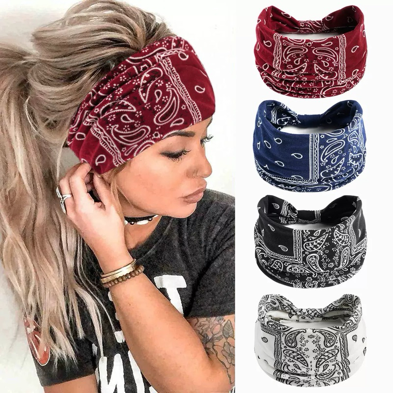 kit 2 Bandana Faixa De Cabeça Larga Feminina Estilo bonito yh0006A
