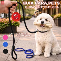 Guia unificada para Cachorro Coleira Ajustável guia deslizante Alta Resistência