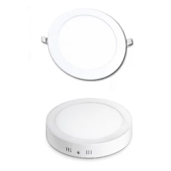 Luminaria Painel Led 12w plafon redondo Embutir/Sobrepor bivolt