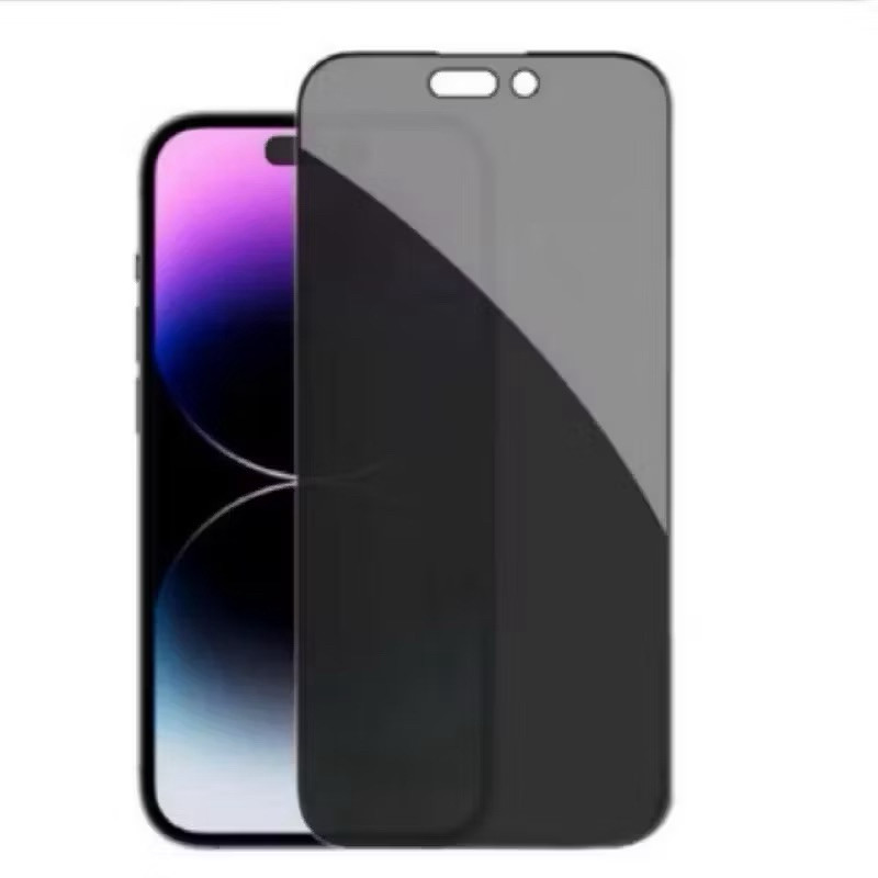 Película de Vidro 3D Privativa Anti Spy Para iPhone 11 12 13 14 15 16 17 Pro Max XR XS 17E