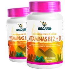 Vitamina B12 c/ D3 2000 UI 60caps Suplemento Alimentar Metilcobalamina Energia Imunidade