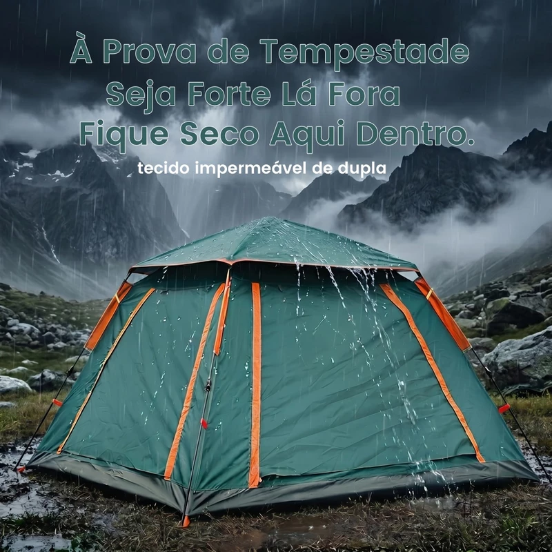 Barraca de Camping Automática Portátil Grande Impermeável — foto 5
