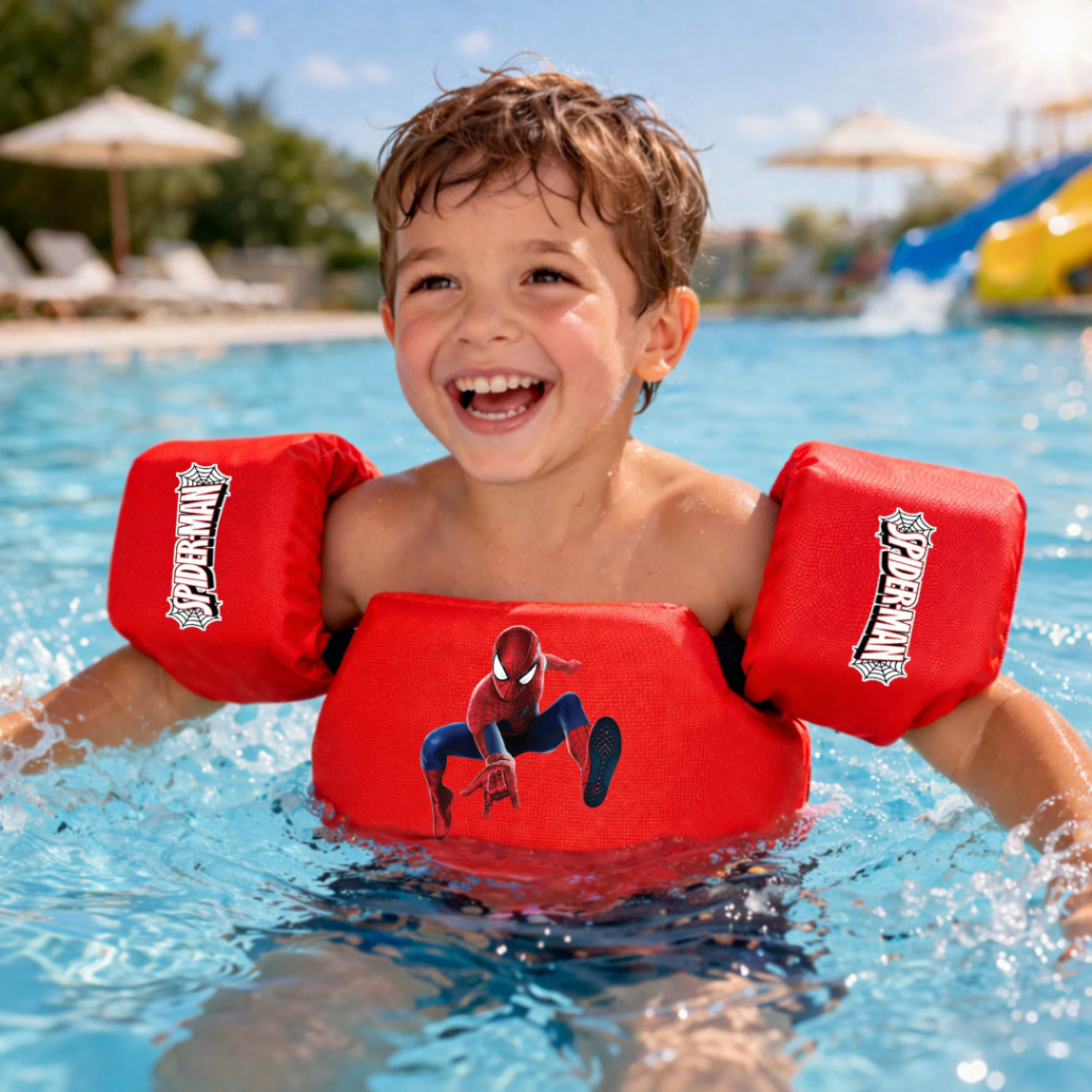 Boia colete infantil Homem-Aranha para piscina e praia