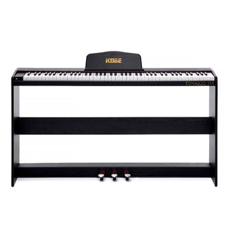 Piano Digital 88 Teclas Kobe Sonario S88 com Estante em madeira e Pedal Triplo Completo