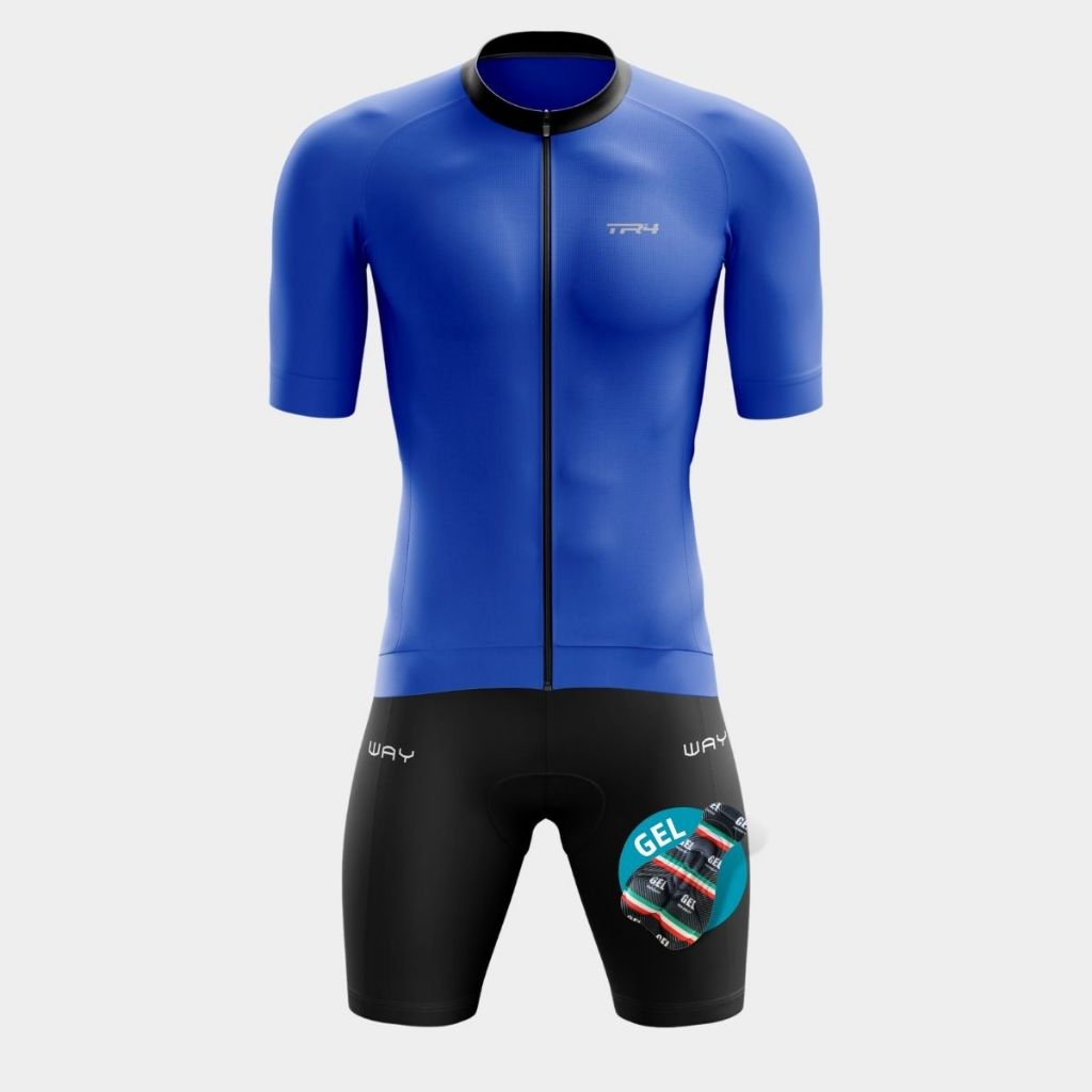 Conjunto Masculino Ciclismo Camisa Premium Bermuda Forro Gel Bike Pedalar Mtb Speed