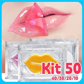 Kit 50/40/30/20/10 Máscara Labial DADIVA De Mel de colágeno com cristal hidratante para l…