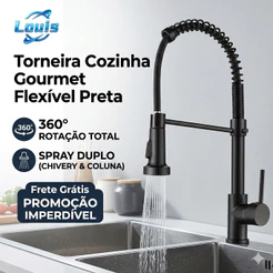 Louis Torneira De Cozinha Gourmet Com Mesa Removível/Pulverizador De Parede