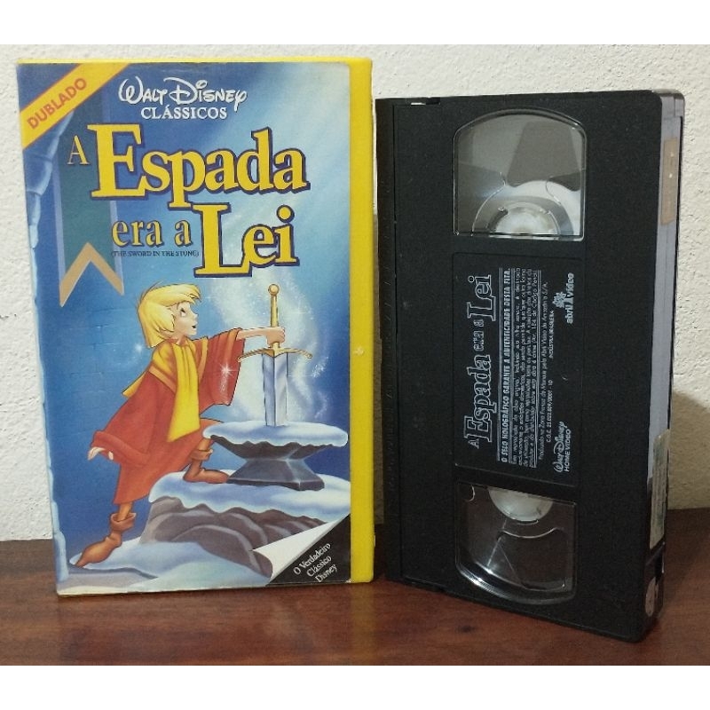 Fita VHS A Espada era a Lei - Walt Disney