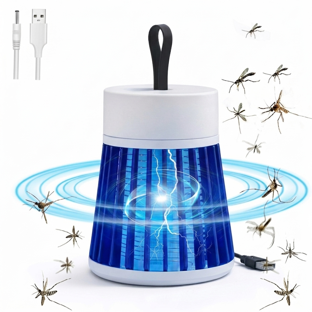Luminária Mata Mosquito Repelente Portátil Elétrica Anti Insetos Pernilongo muriçoca Atraí insetos