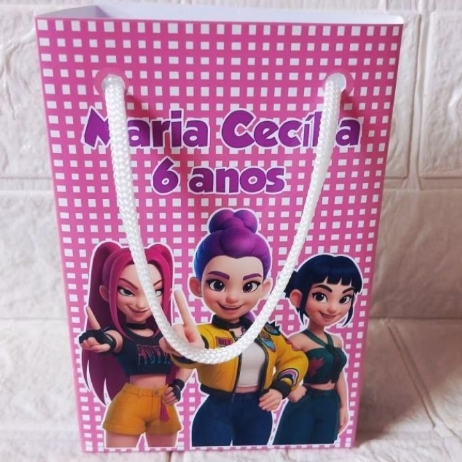 Sacolinhas Personalizadas Guerreiras do K Pop |Lembrancinhas Surpresa |Festa Infantil