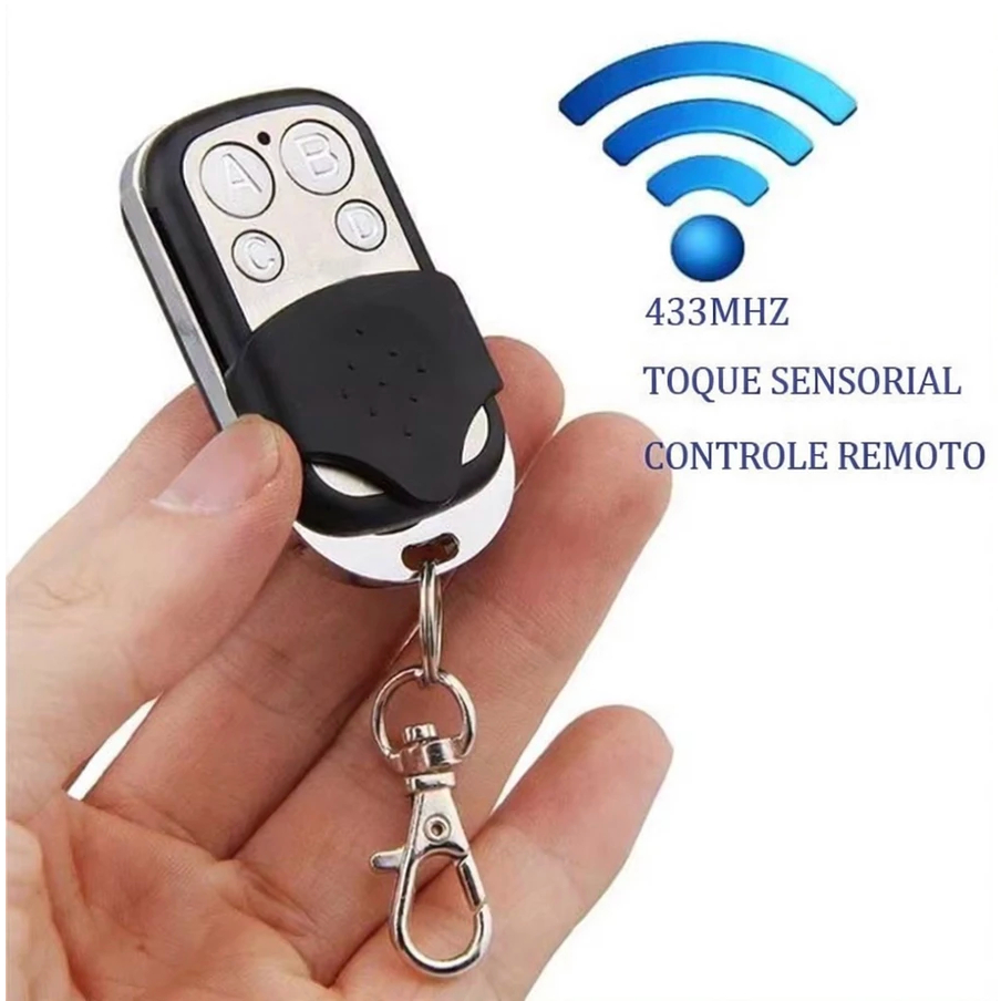 Controle Remoto Universal 433mhz Compatível Com Porta Eletrônica De Garagem 4 Botões