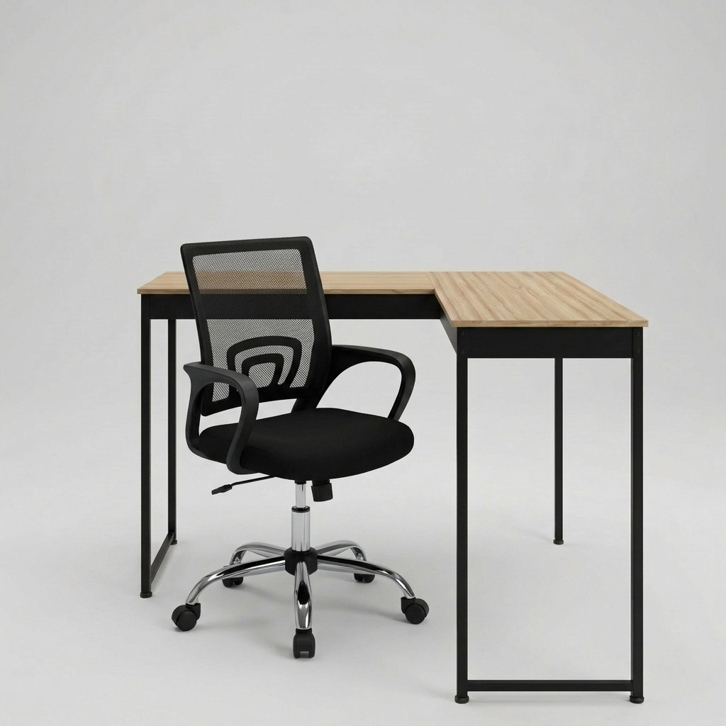 QUEIMA DE ESTOQUE  Kit Mesa Gamer em L + Cadeira Giratória para PC e Home Office