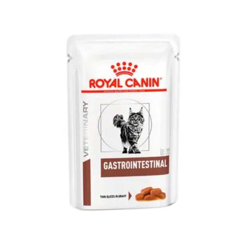 Ração Úmida Veterinary Diet Gastrointestinal Gatos com Doenças Intestinais Sachê 85G Royal Canin