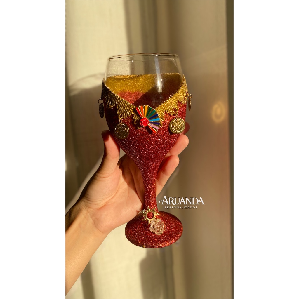 Taça Pomba Gira Cigana/taça pomba gira/Taça Pombagira Cigana/Taça Personalizada Cigana