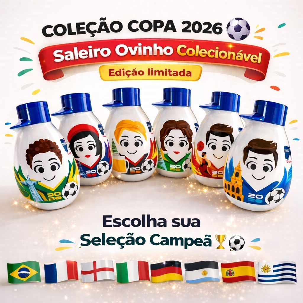 Sal Ovinho Cisne Coleção Copa do Mundo 2026 Edição Limitada