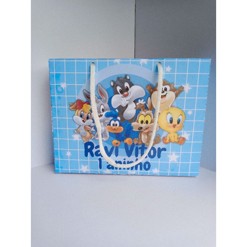 Sacolinha Personalizada Baby Looney Tunes | Sacolinha | Lembrancinha | Mimos | Aniversário infantil