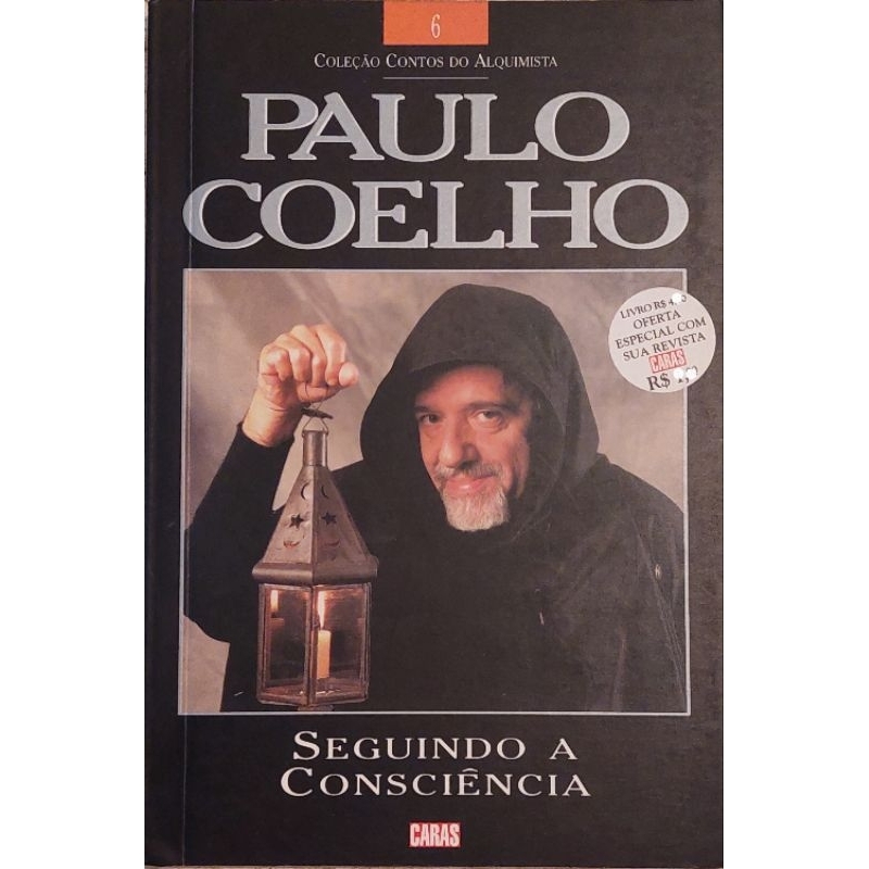Livro de Bolso SEGUINDO A CONSCIÊNCIA ' Paulo Coelho ' Vol. 6 Coleção Contos do Alquimista - 1999