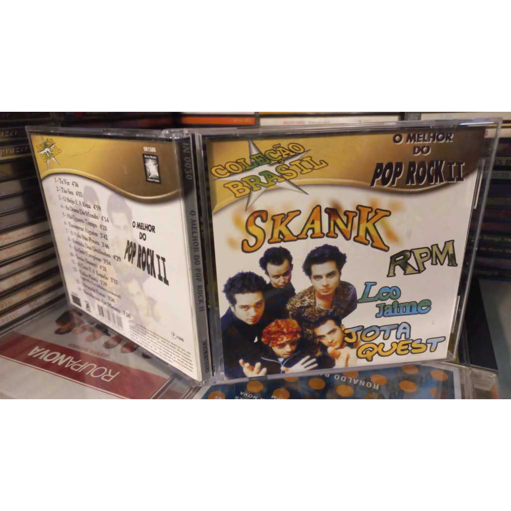 Cd Coleção Brasil O melhor do Pop Rock 2 - RPM - Skank Leo jaime Jota quest