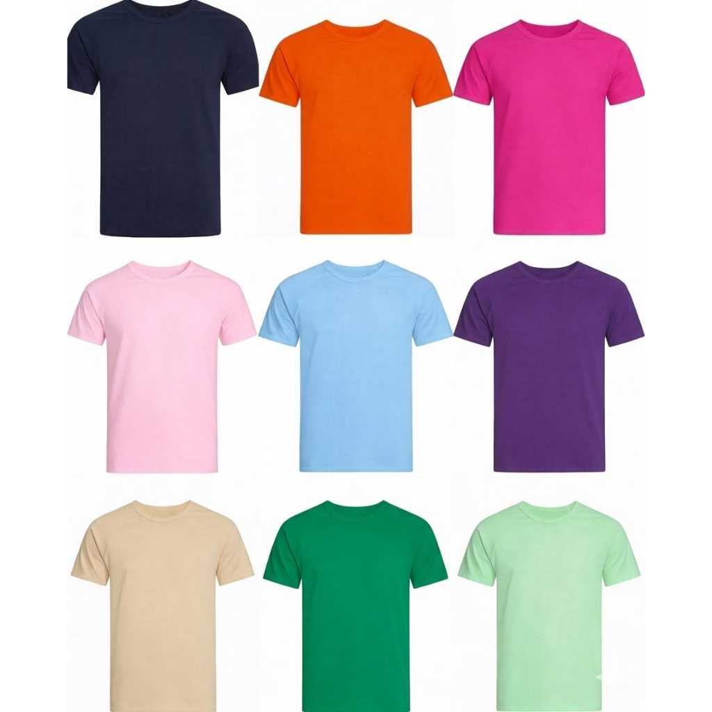 Camiseta Raglan Infantil Básica Lisa Menino Menina Confortável