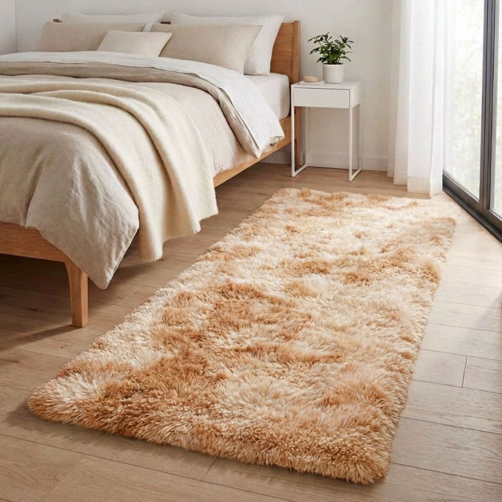Tapete Passadeira Corredor Quarto Sala Beira de Cama Felpudo Peludo