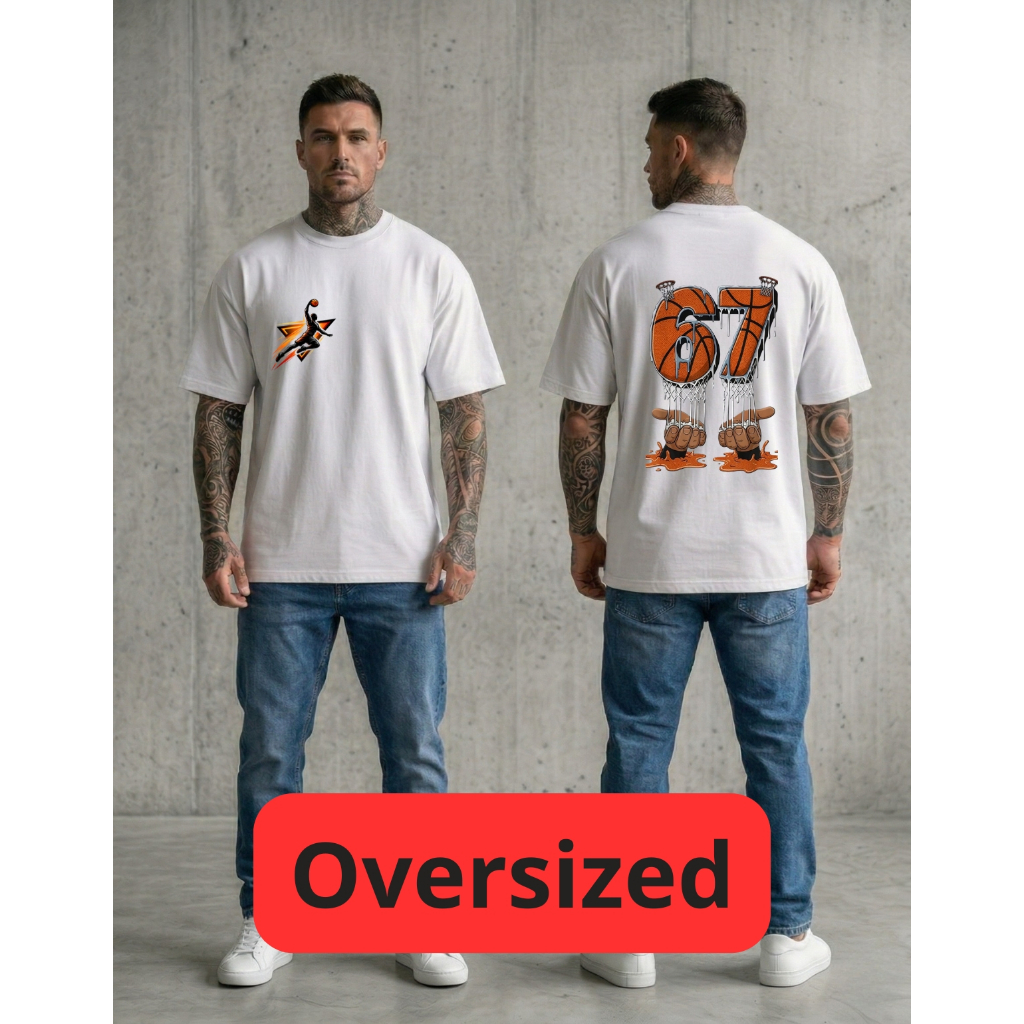 CAMISETA OVERSIZED BASQUETE MASCULINA UNISSEX ESTAMPADA STREETWEAR ESPORTIVA MODA URBANA