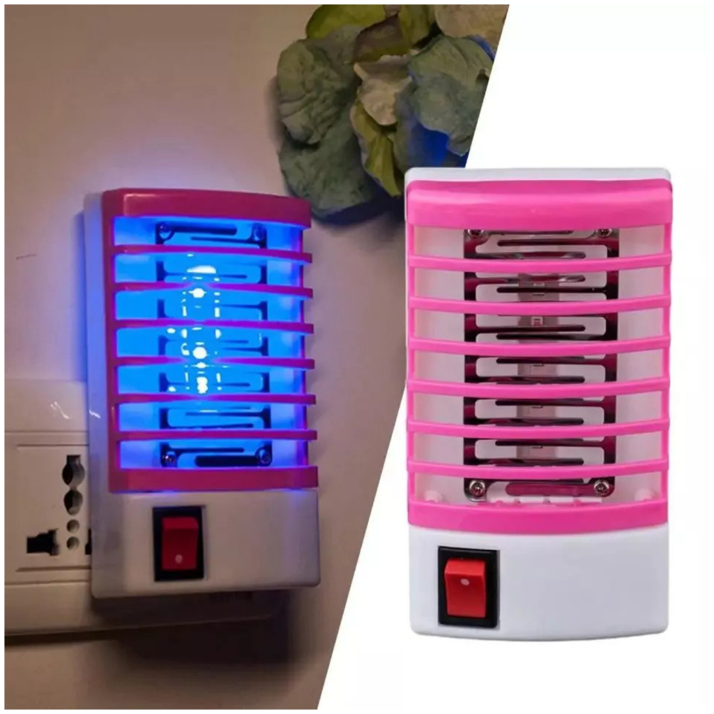 Luminaria Lampada Elétrica Mata Mosquito Tomada Bivolt LED UV – Anti Pernilongo  Casa Quarto
