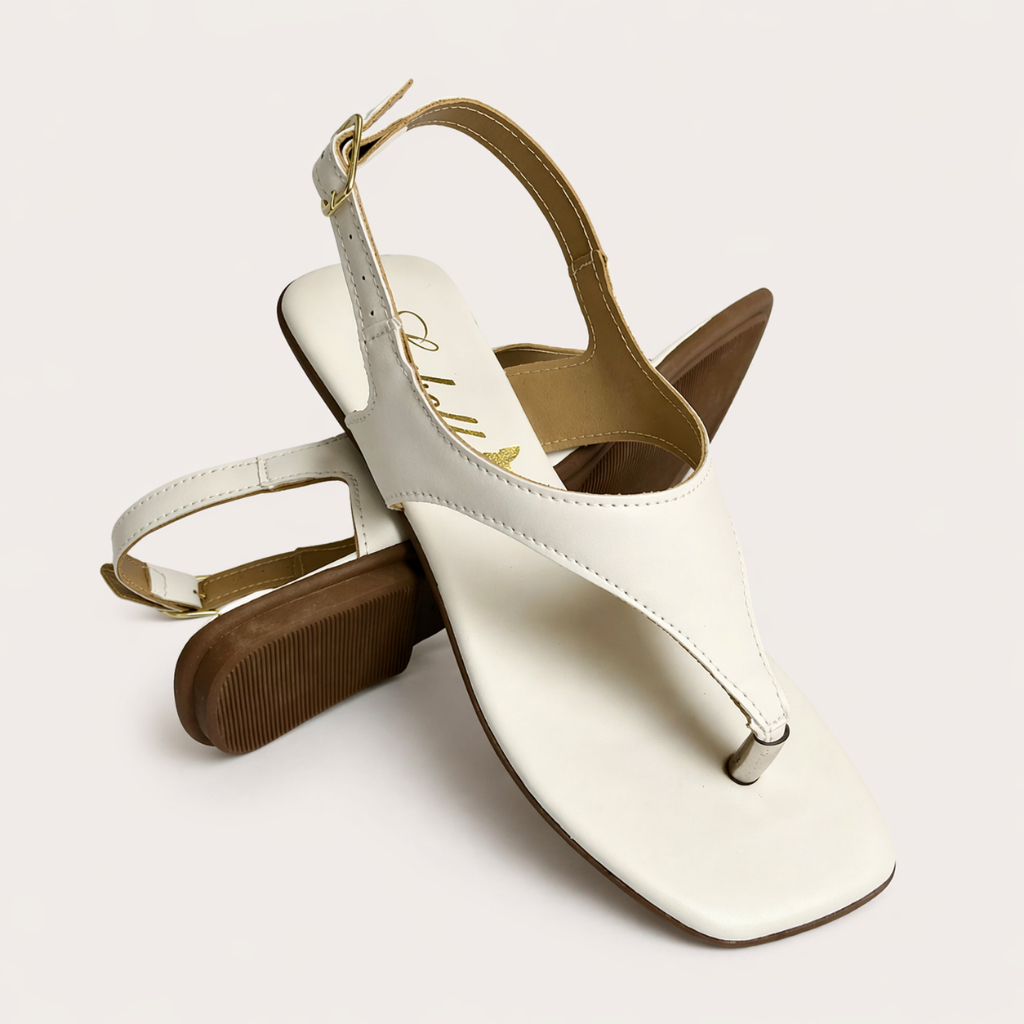 Sandália Rasteira Feminina Elegante Minimalista Confortável Leve Moderna Tendência Casual Promoção