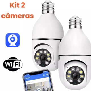 Câmera Segurança Prova D'água Infravermelho Lâmpada Externa 360 Sem Fio Wifi 2.4G G4 em Oferta na Shopee