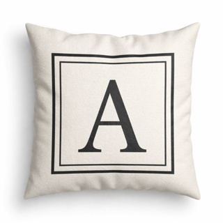 1 Capa de Almofada Decorativa Incial Letras 45x45 Suede Alta Qualidade em Oferta na Shopee