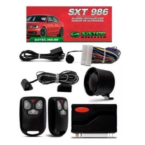 SXT986 Alarme Automotivo Sistec Universal C/ 2 Controles