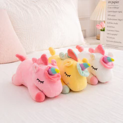 Unicórnio de Pelúcia 25cm Urso Travesseiro Almofada Fofo Antialergico