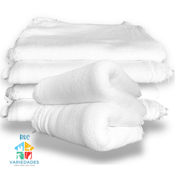 Kit Pano de Chão  com 10 Unidades Saco Alvejado Duplo Direto da Fábrica Super Oferta 45 x 65