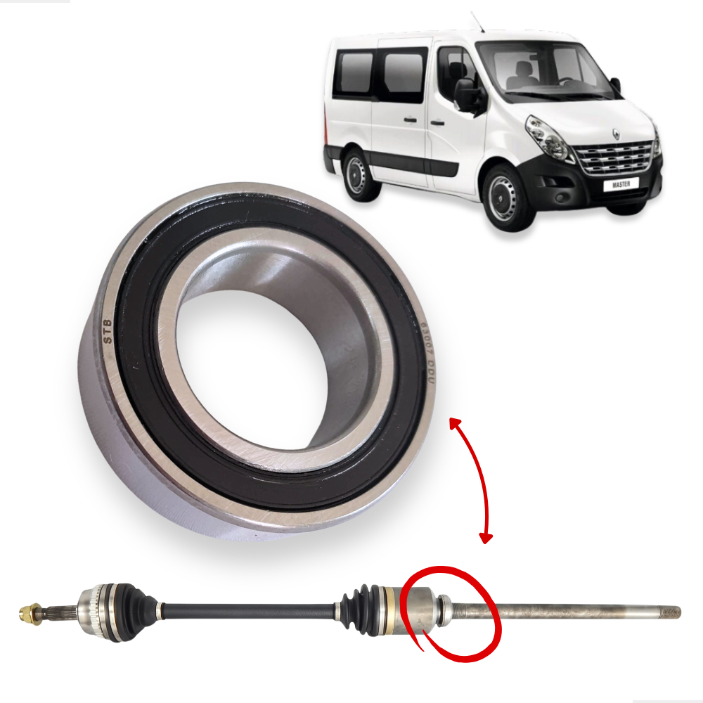 Rolamento Semi Eixo Direito Renault Master 2.3 Aplicação Precisa Alta Durabilidade