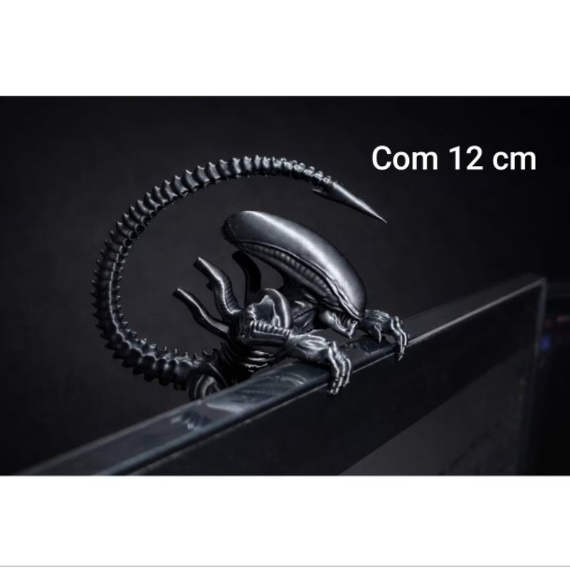 Enfeite de Monitor Boneco 12 cm Miniatura do Alien Xenomorfo do Vs Predador