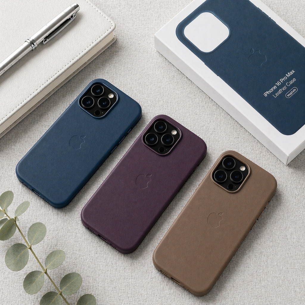 Capa De Couro Para iPhone 13/14/15/16/17 Pro Max Com Magnética De Carregamento Sem Fio Telefone
