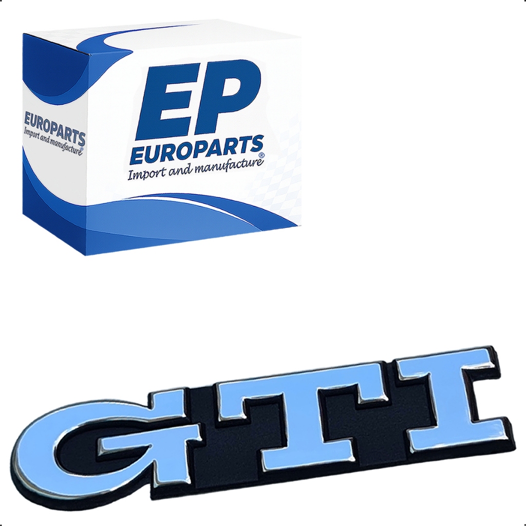 Emblema Premium GTI cromado versão Euro traseiro para Golf MK3