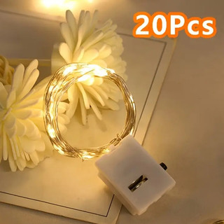 KIT 5/10/20  Luzes De Fada Luzes De Led 2m Luzes De Fio De Cobre Para Festa Em Casa De Ca…