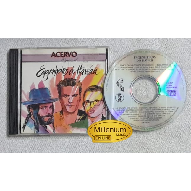 CD Engenheiros Do Hawaii Grandes Sucessos Acervo Especial 1994 Original Gravadora Colecionador Ótimo Estado
