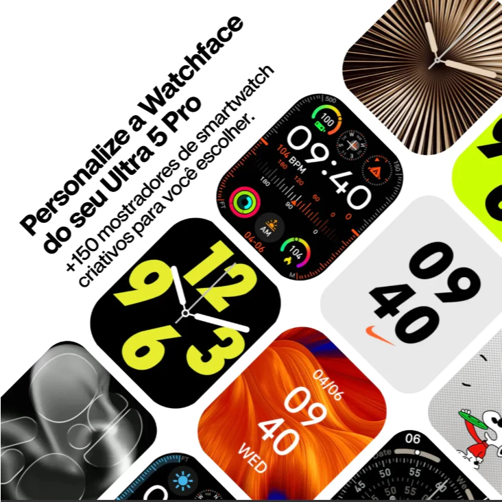 Smartwatch 2026 Ultra 5 Pro Amoled à Prova D'água — foto 3