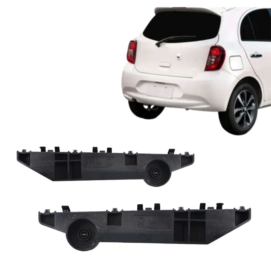 Guia Suporte Para-choque Traseiro Nissan March 2015 2016 a 2020
