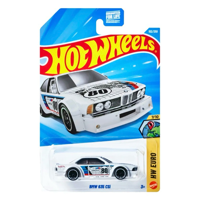 Hot Wheels Euro 2026 - BMW 635 CSi Branca
